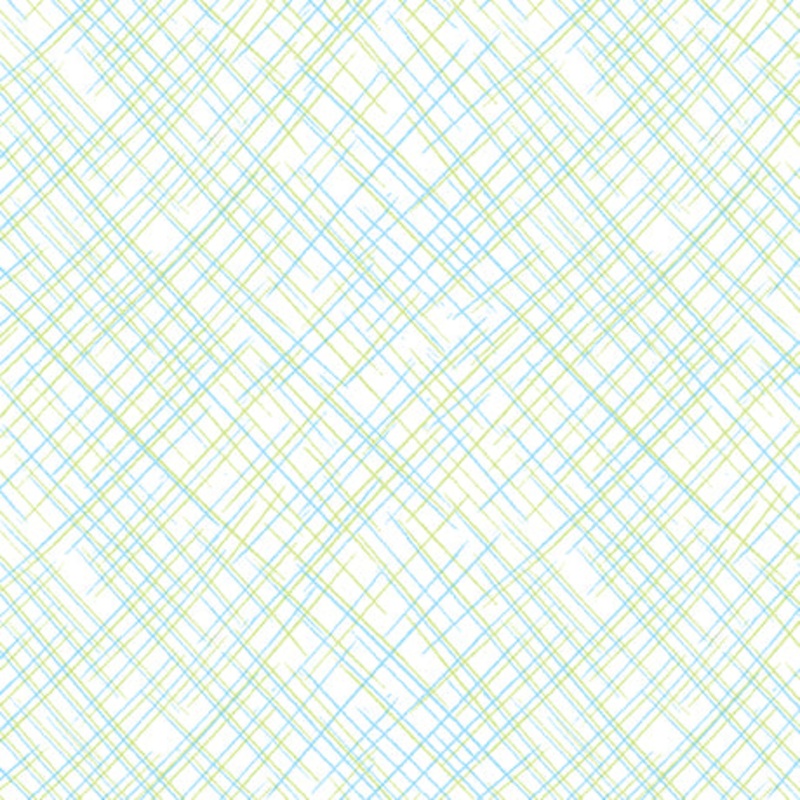 Lil Goats Diagonal Lines Blue Green Mar Auslander Quilting Treasures Fabrics Cotton Fabric