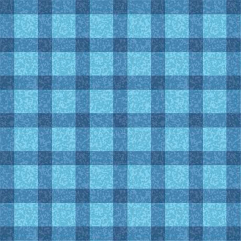 Abra-Cat-Dabra Plaid Blue Gina Jane Lee Quilting Treasures Cotton Fabric