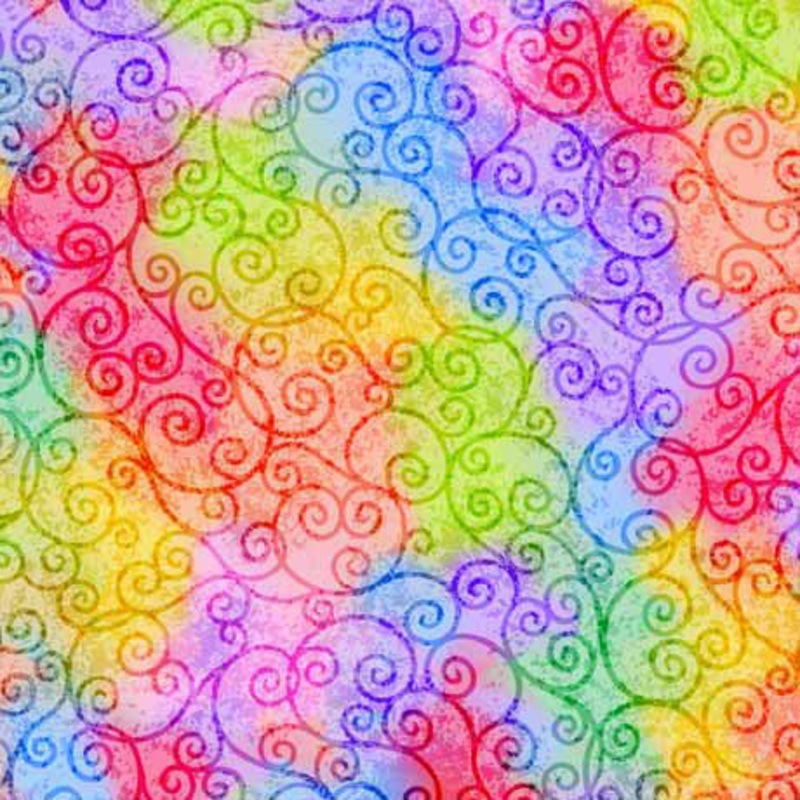 Be the Change Scrolls Multi Cindy Sepp Quilting Treasures Cotton Fabric