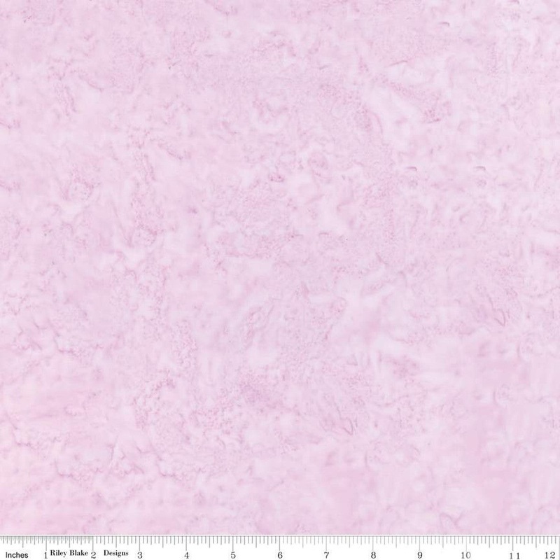 Expressions Batiks Hand-Dyes Basic Texture Blender Amethyst Light Pink Riley Blake Cotton Fabric