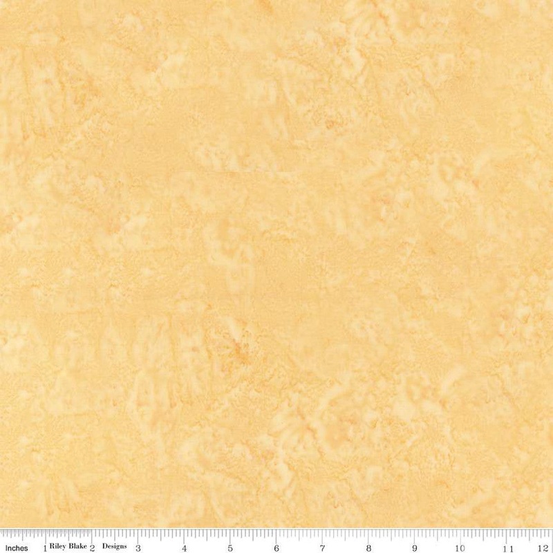 Expressions Batiks Hand-Dyes Basic Texture Blender Dijon Yellow Riley Blake Cotton Fabric