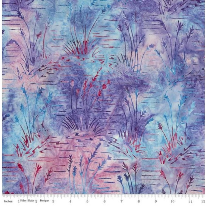 Expressions Batiks Tjaps Mixed Berries Purple Riley Blake Cotton Fabric