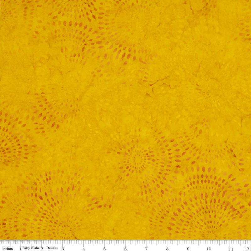 Expressions Batiks Tjaps Orange Juice Riley Blake Cotton Fabric