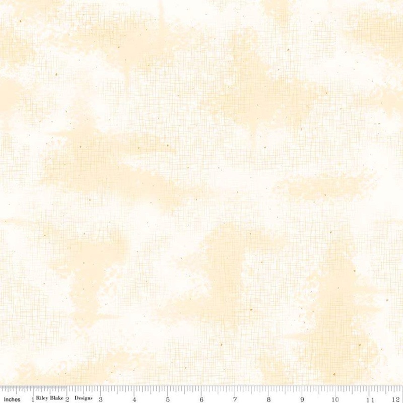 Shabby Texture Crosshatched Blender Beehive Cloud Cream Lori Holt Riley Blake Cotton Fabric