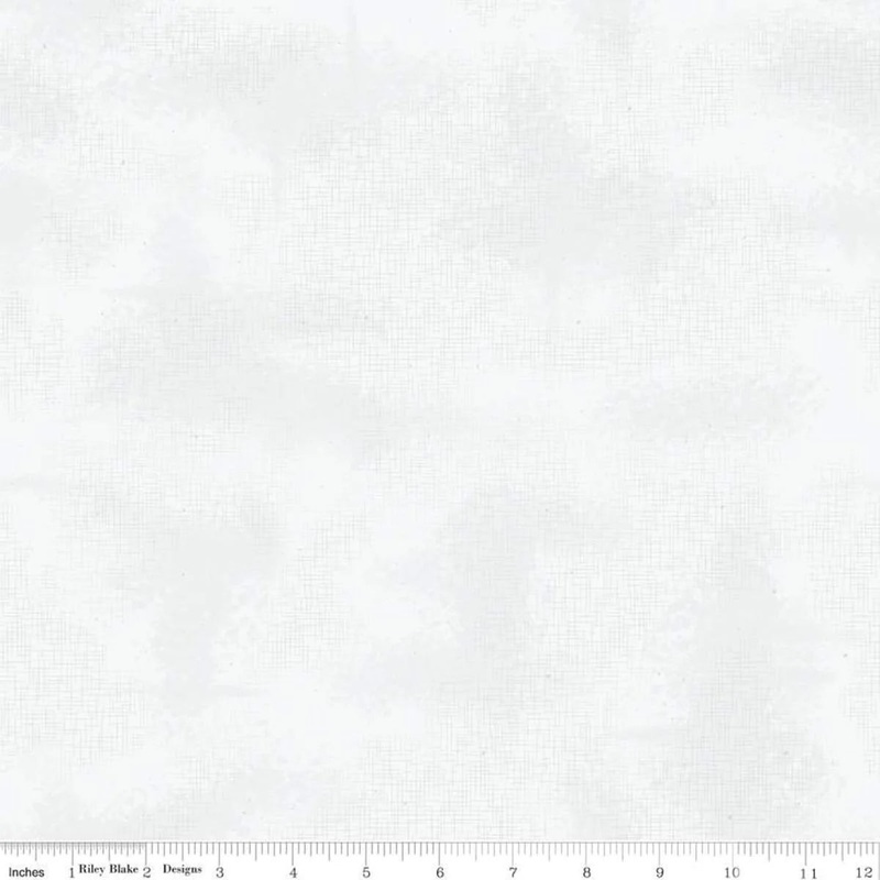 Shabby Texture Crosshatched Blender Snow White Lori Holt Riley Blake Cotton Fabric