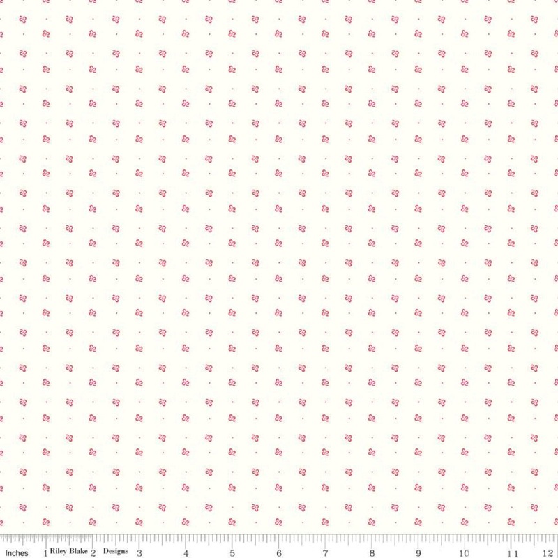 Bee Backgrounds Clover Tea Rose Lori Holt  Riley Blake Designs Cotton Fabric RB-C9711-TEAROSE