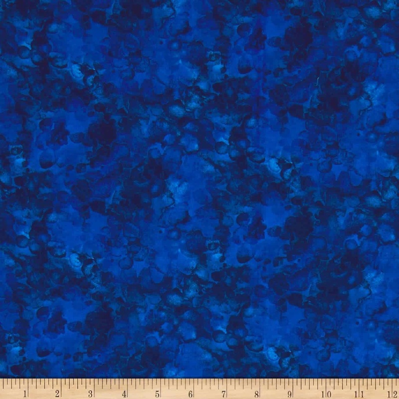 Kimberly Einmo Ocean Blue Solid-ish Blender Cotton Fabric