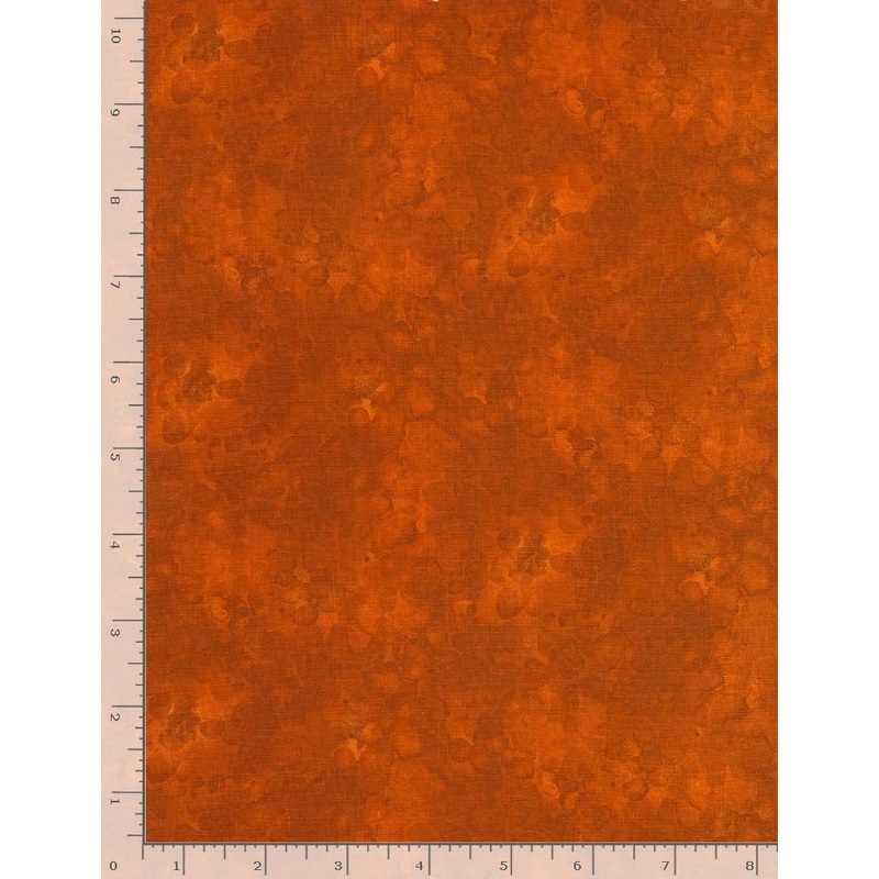Rust Orange Solid-ish Blender Kimberly Einmo Cotton Fabric