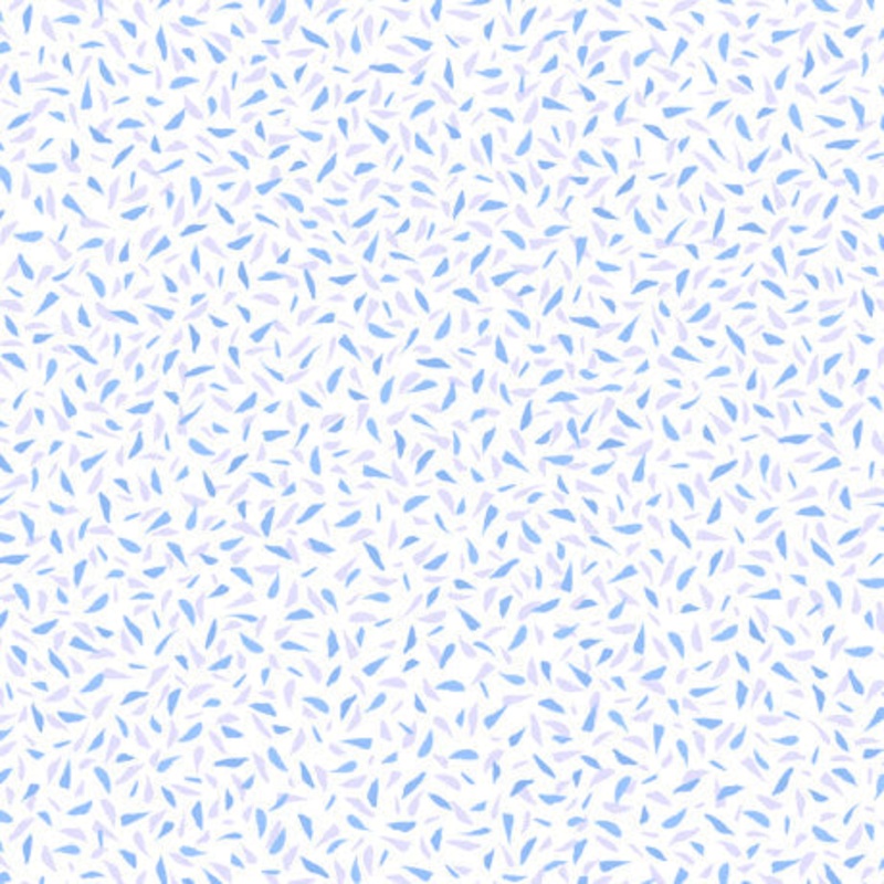 Spring Sensation Ditsy Geo Blue Quilting Treasures Cotton Fabric