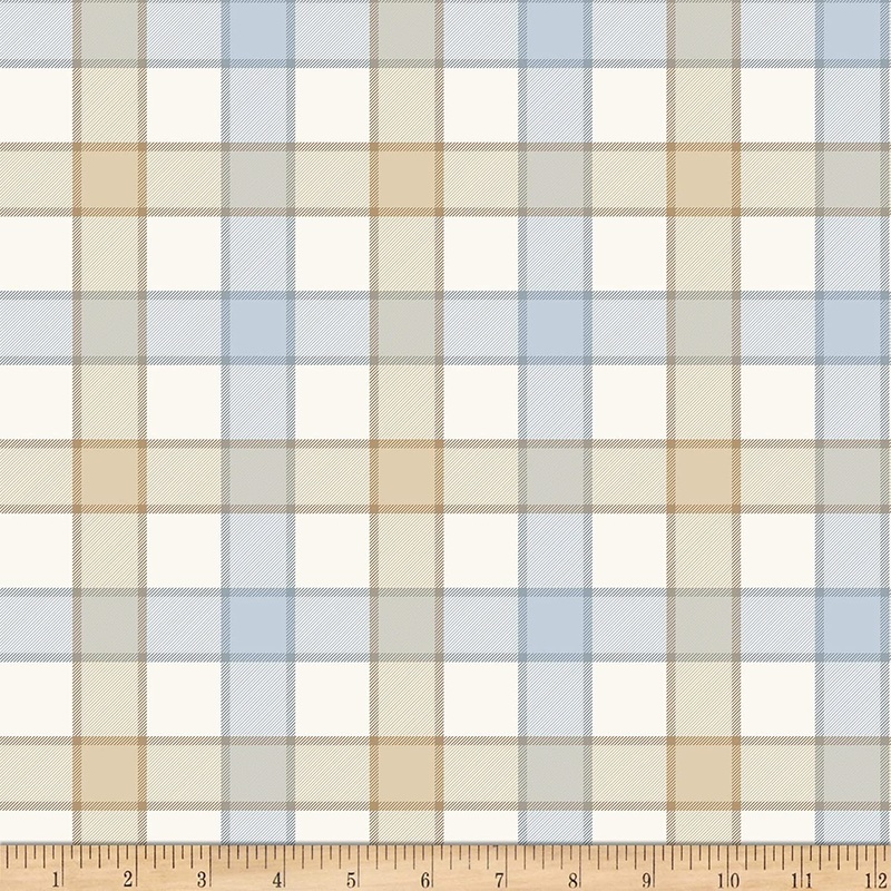 Cotton Joy Big Plaid Natural Timeless Treasures Cotton Fabric
