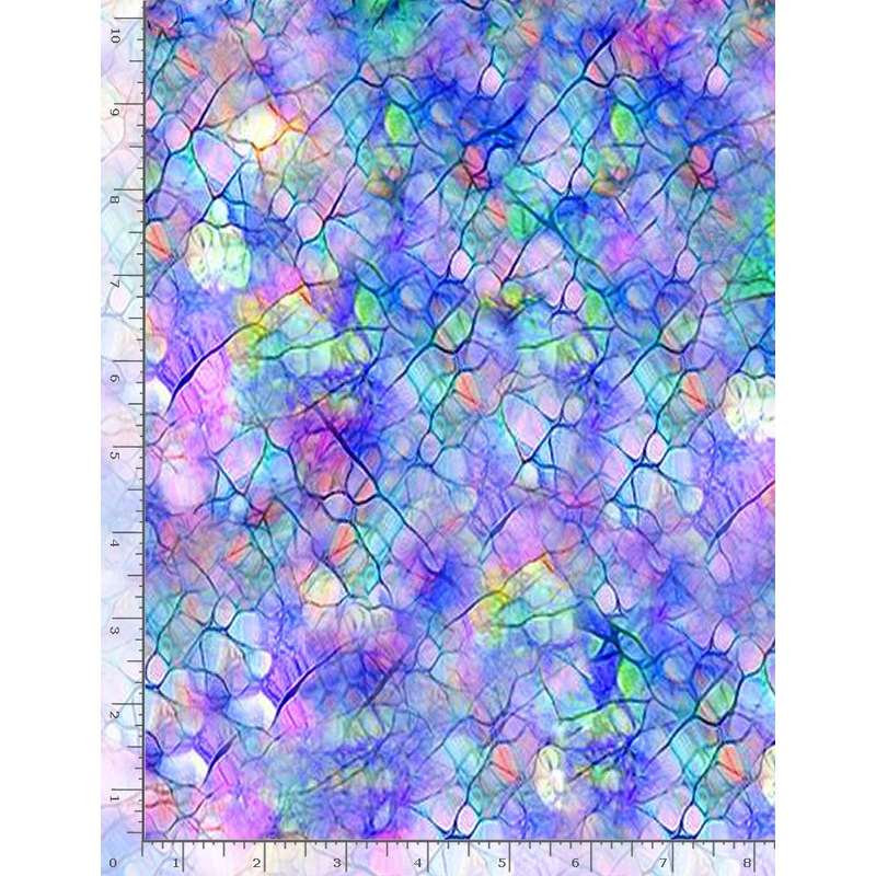 Cracked Texture Bright Purple Neon Nature Timeless Treasures Cotton Fabric