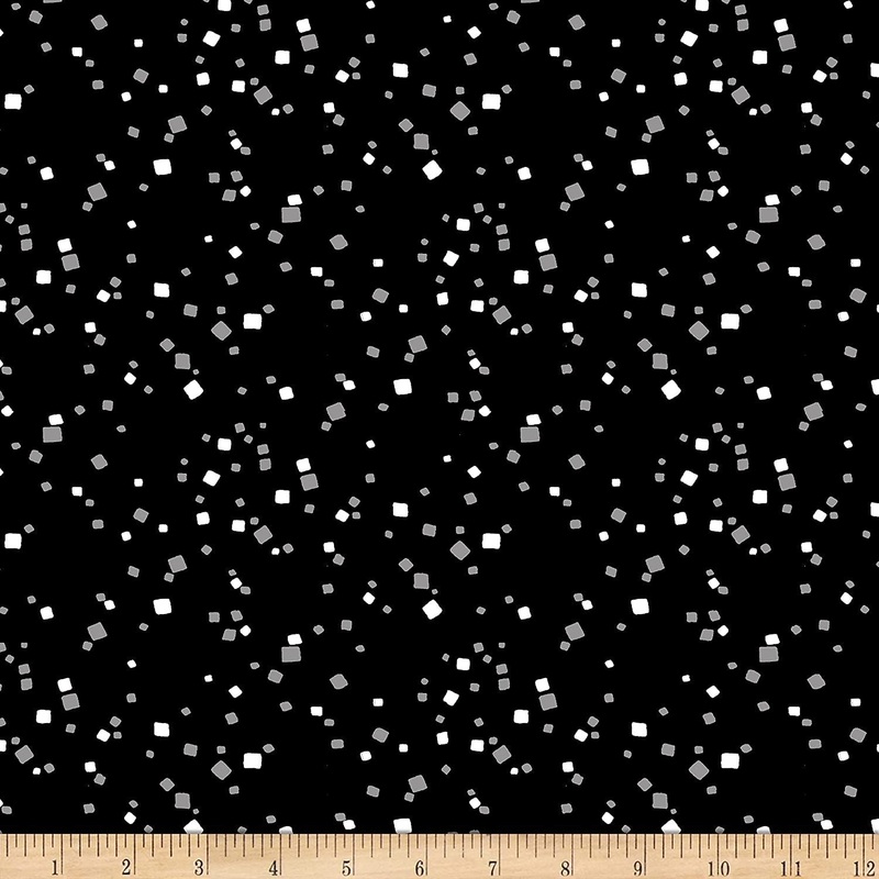 Ink Confetti Black Timeless Treasures Cotton Fabric