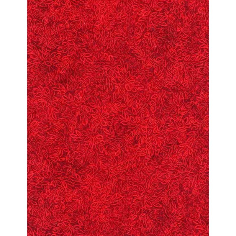 Meadow Mini Leaf Blender Red Timeless Treasures Cotton Fabric