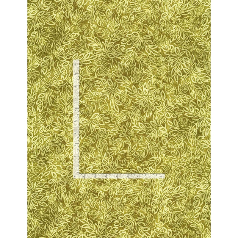 Meadow Mini Leaf Blender Sage Green Timeless Treasures Cotton Fabric