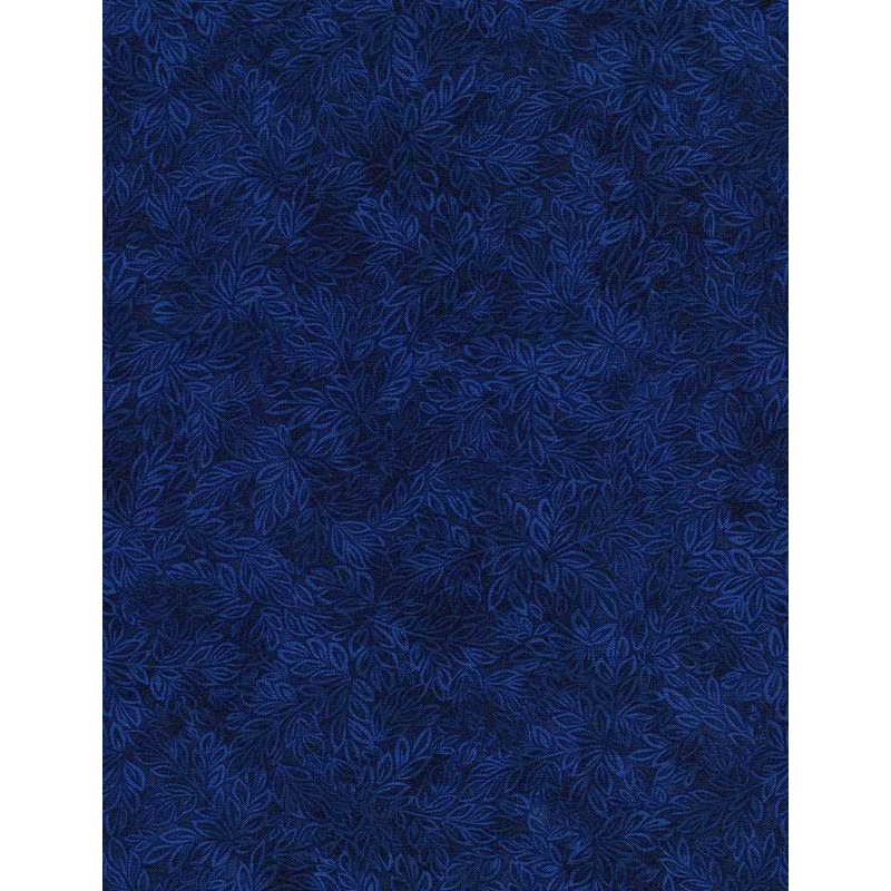 Meadow Mini Leaf Blender Sapphire Timeless Treasures Cotton Fabric