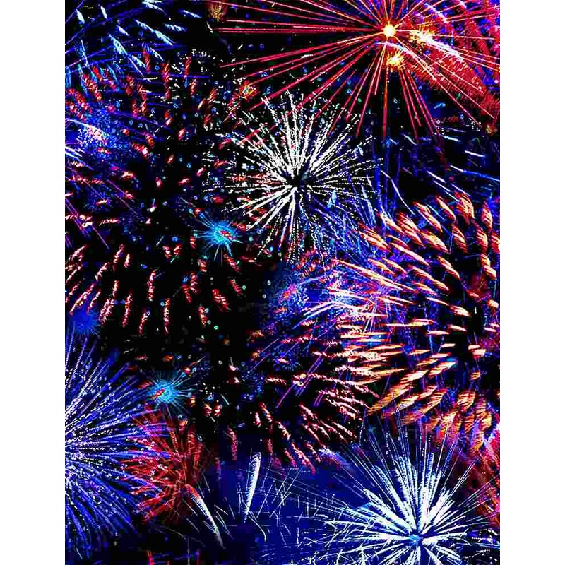 Patriotic Fireworks American Freedom USA red white blue Timeless Treasures Cotton Fabric