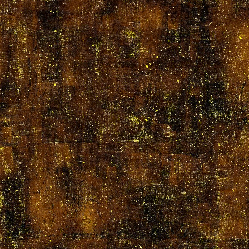 Cleo The Multiverse Golden Scratched Texture Rust Brown Chong-A Hwang Timeless Treasures Cotton fabric TT-CLEO-CM1887-Rust