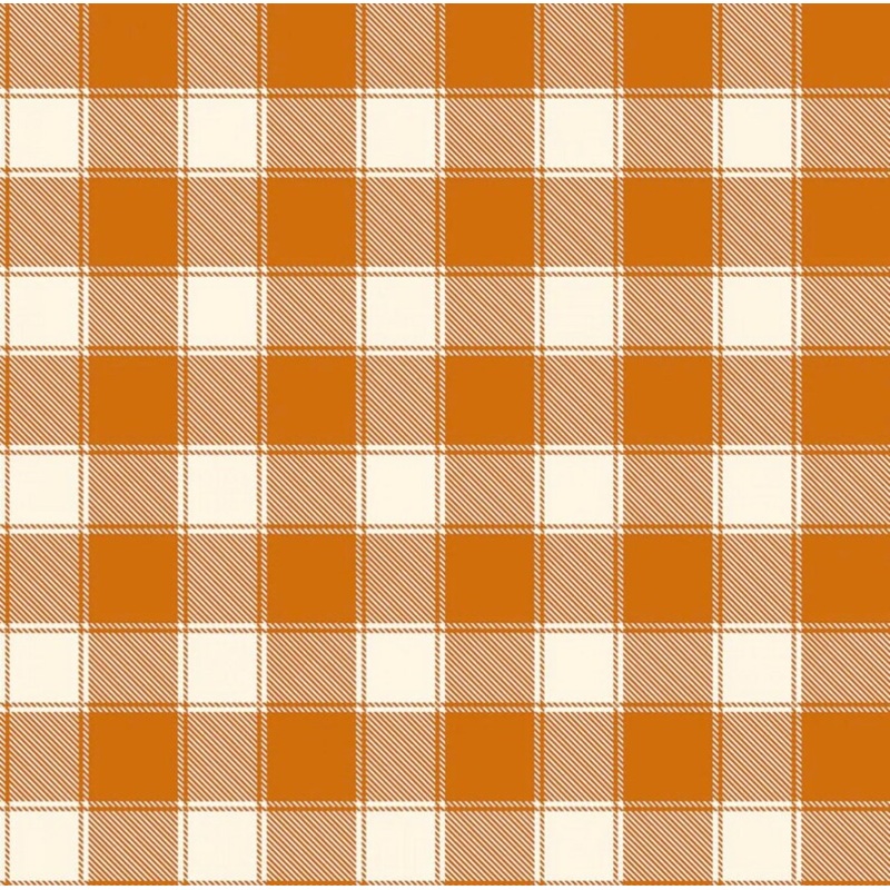 Holiday Buffalo Check Orange Timeless Treasures Cotton Fabric