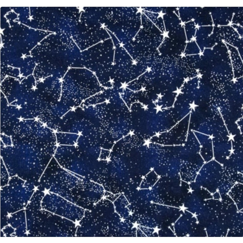 Midnight Constellations Glow in the Dark Timeless Treasures Cotton Fabric