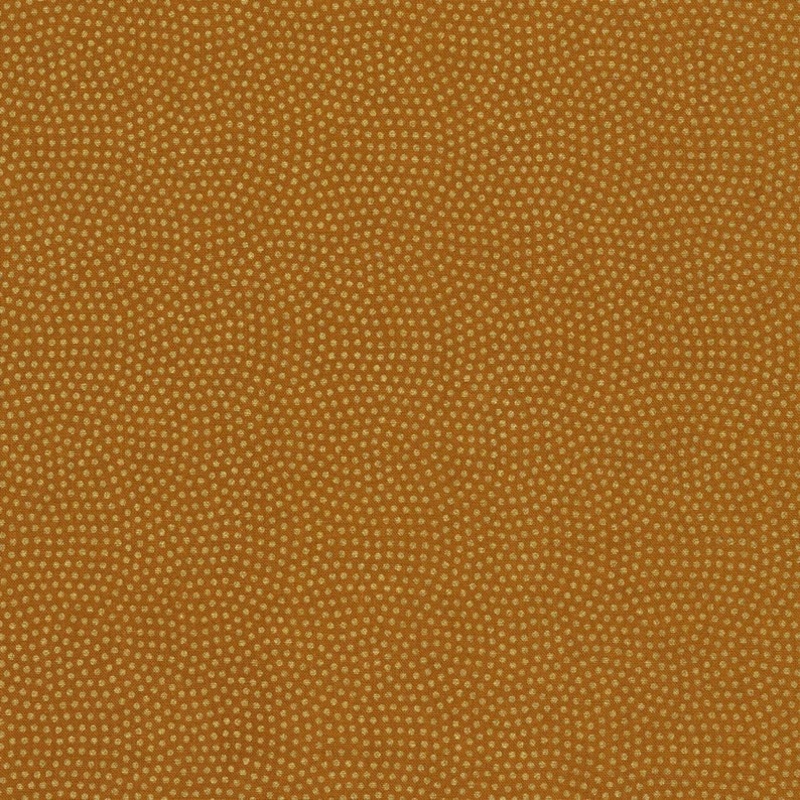 Spin Dot Caramel Metallic Timeless Treasures Cotton Fabric