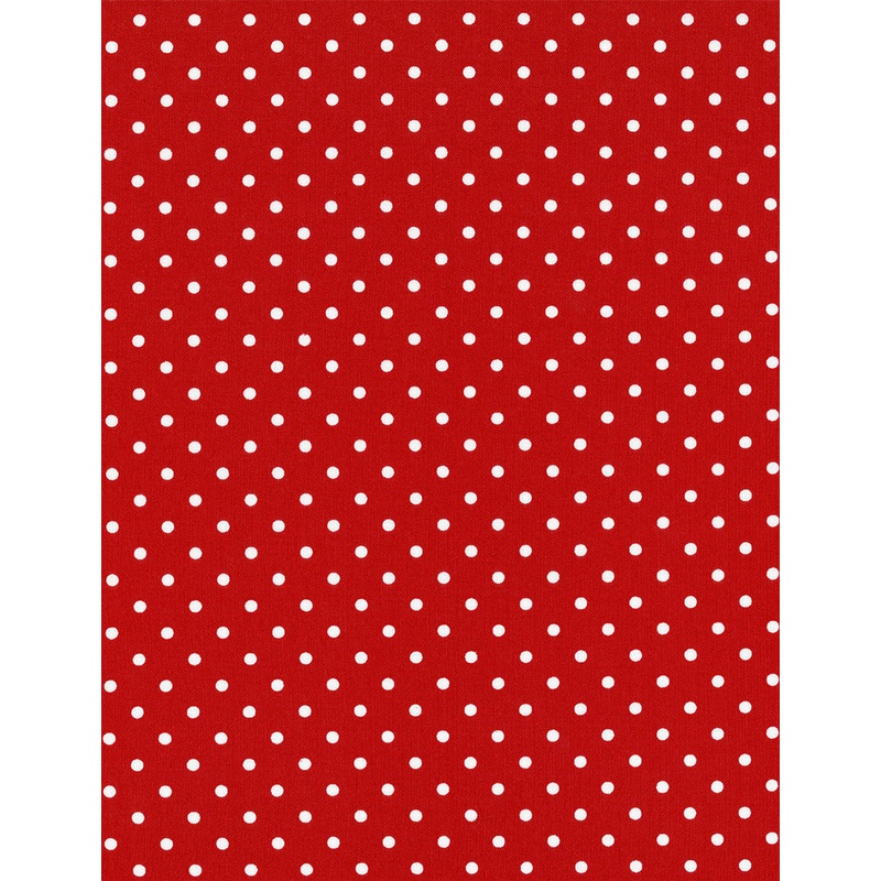 White dot Red 1_8 inch Dot Timeless Treasures Cotton Fabric
