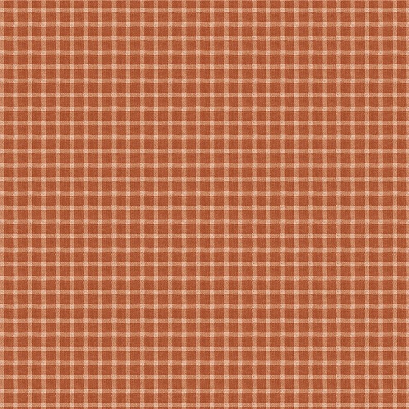 Into the Woods Forest Plaid Rust Orange Timeless Treasures Cotton Fabric