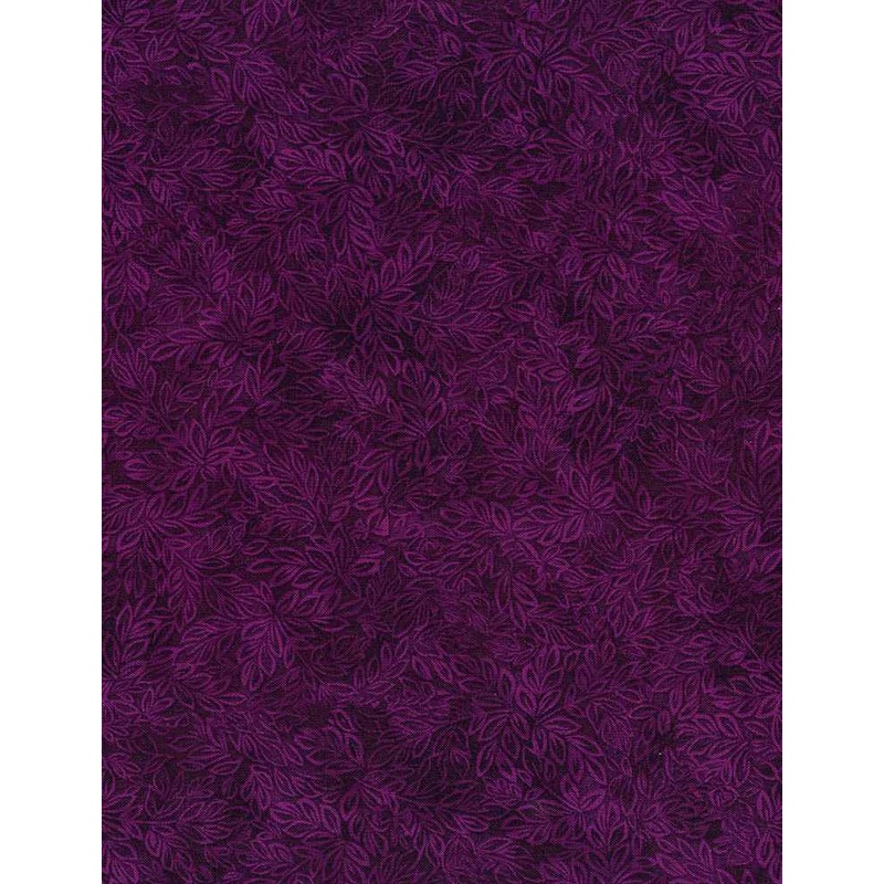 Meadow Mini Leaf Blender Plum Purple Timeless Treasures Cotton Fabric