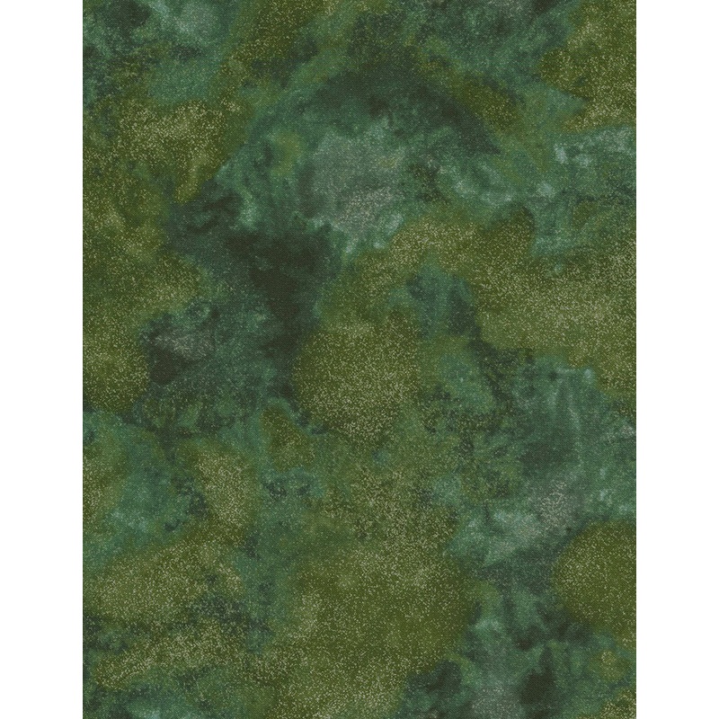 Shimmer Fern Green Gold Metallic Chong-A-Hwang Timeless Treasures Cotton Fabric
