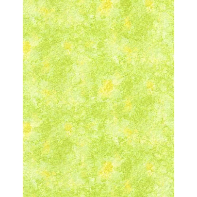 Solid-ish Watercolor Texture Citrus Green Kimberly Einmo Timeless Treasures Cotton Fabric TT-KIM-C6100-CITRUS