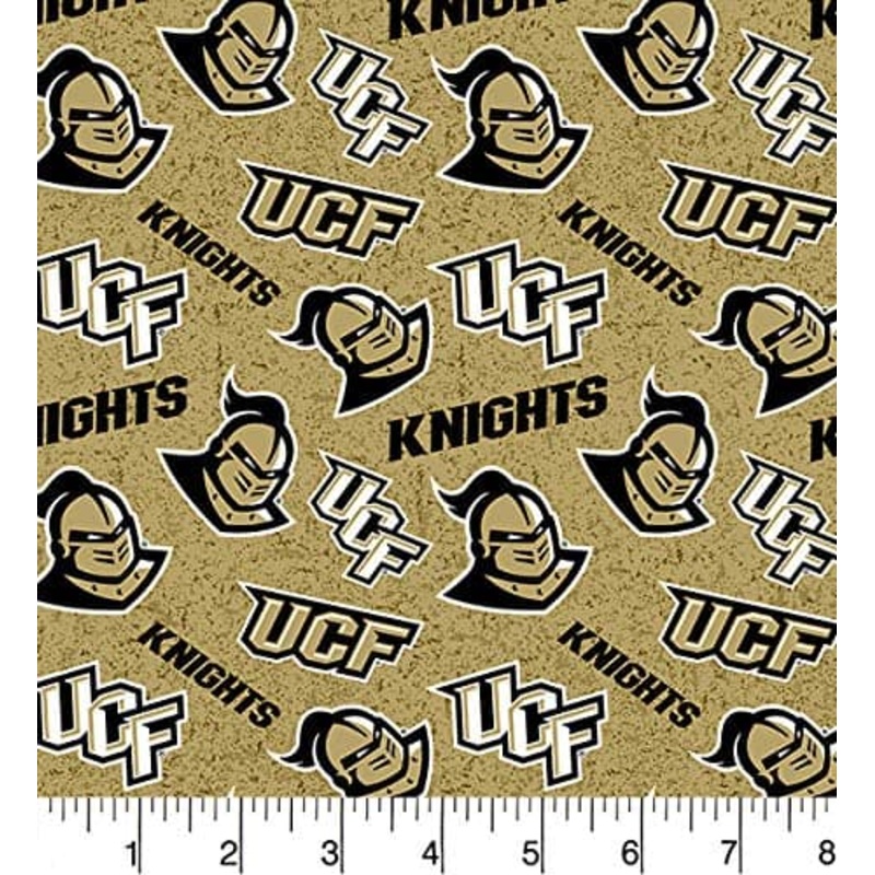 Central Florida Knights NCAA UCF Tone on Tone Sykel Cotton Fabric