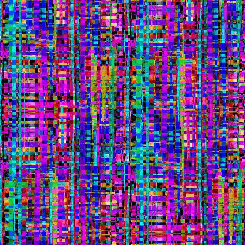 Rainbow Plaids Extra Wide Backings 108" Multi Timeless Treasures Cotton Fabric TT-XPATTERN-CD1785