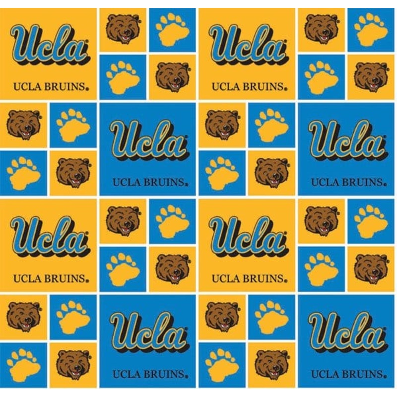 UCLA Bruins NCAA College Box Sykel Cotton Fabric
