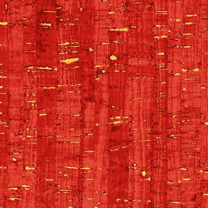 Uncorked Candy Apple Metallic Windham Cotton Fabric