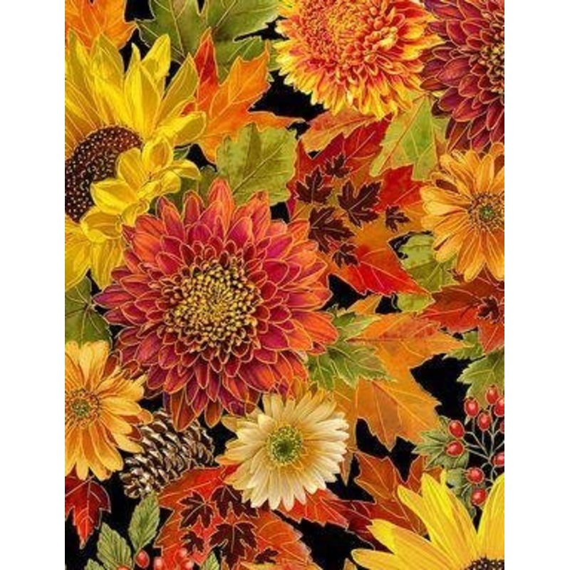 Harvest Floral CM1286-Black