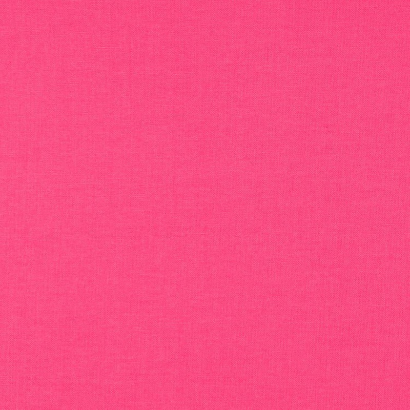 Robert Kaufman Bright Pink Kona Cotton Broadcloth Fabric