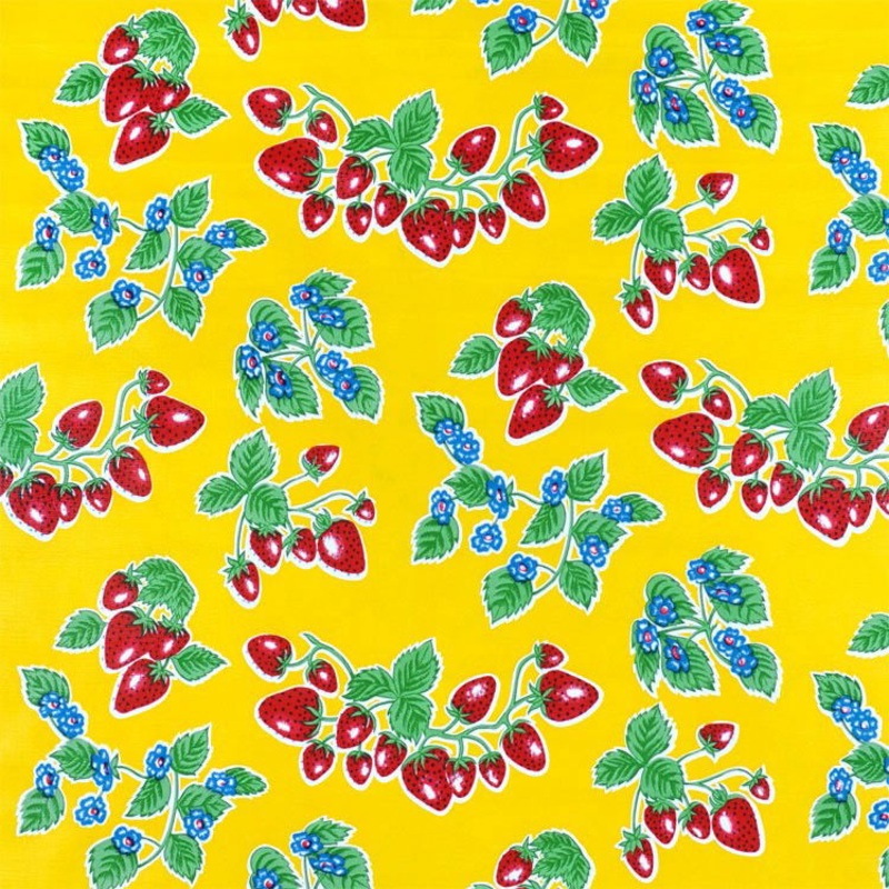 Yellow Forever Oilcloth Fabric