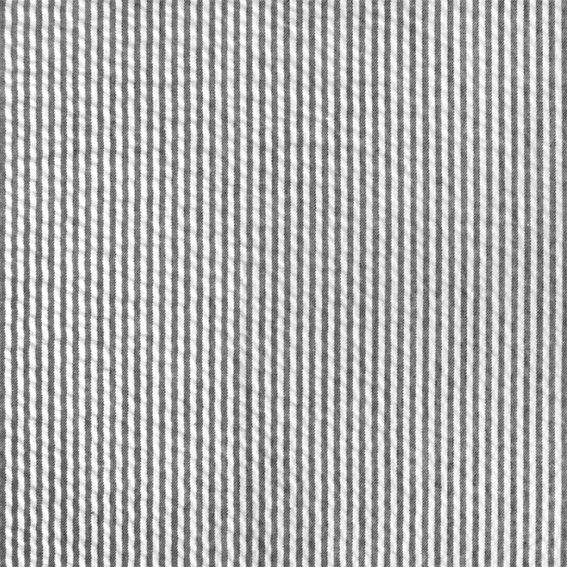 Robert Kaufman Black Seersucker Stripe Fabric