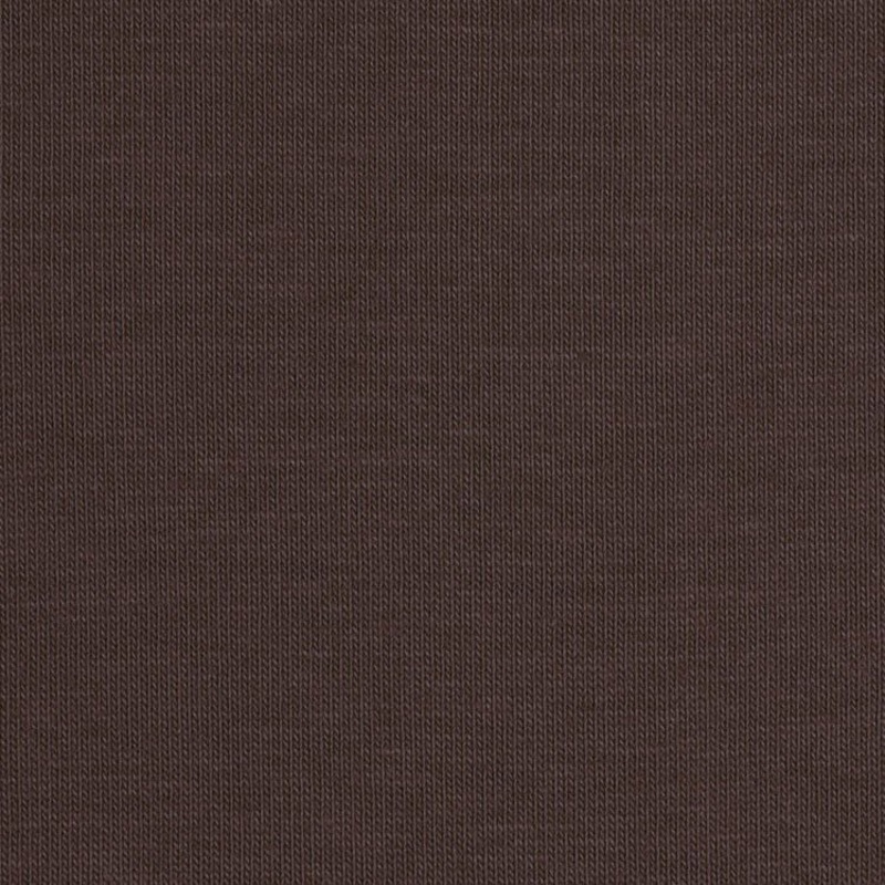 Robert Kaufman Chocolate Laguna Cotton Jersey Fabric