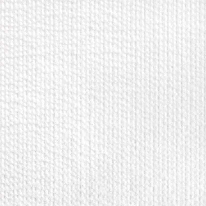 Robert Kaufman White Seersucker Stripe Fabric