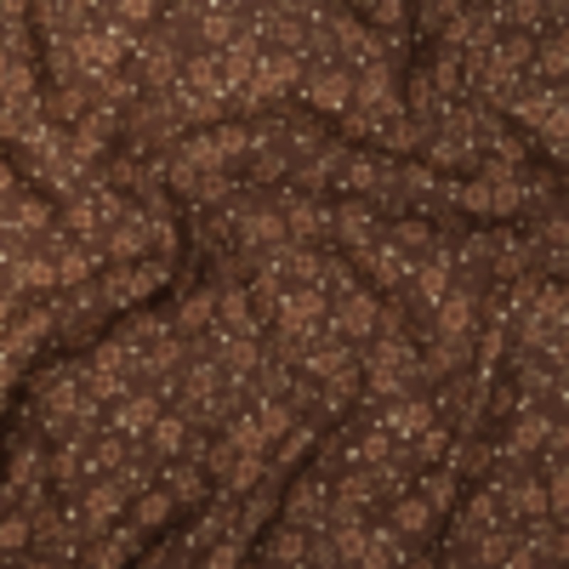 Gauzy Viscose Crepe Print - Brown Floral - Mood Exclusive Healing of Winter