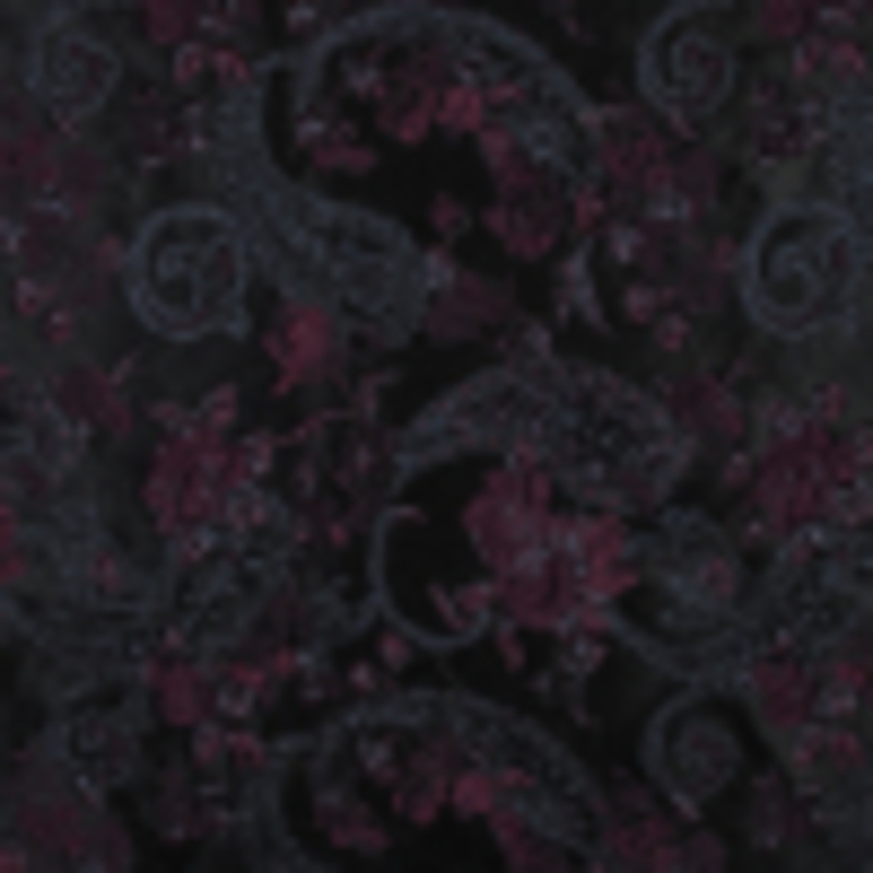 Aubergine and Black Luxury Paisley Metallic Brocade