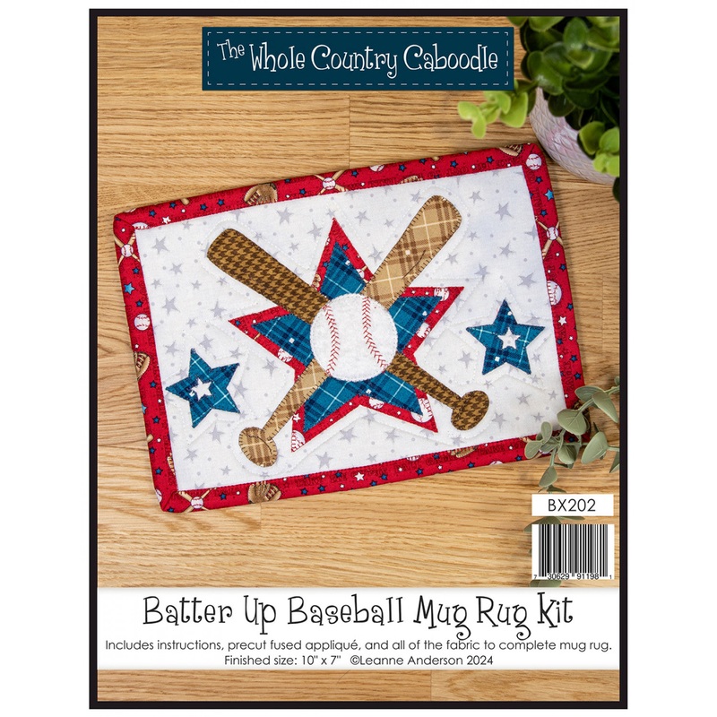 Batter Up Baseball Mug Rug Kit # WCCBX202 - Estimated Ship 11-20-24 - Special Order - Estimated Ship 11-20-24