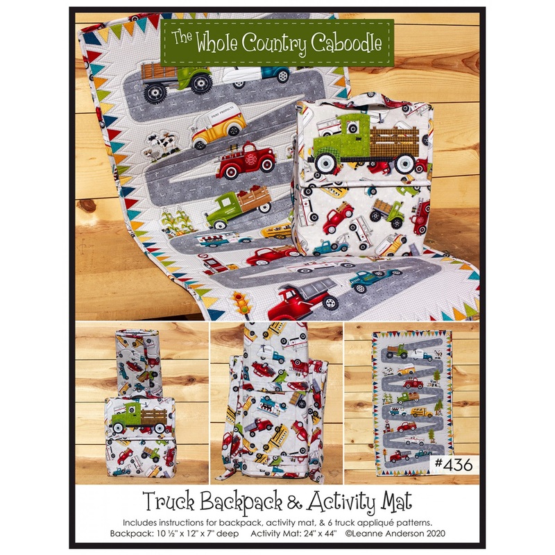 Truck Backpack & Activity Mat Pattern # WCC436 - Special Order