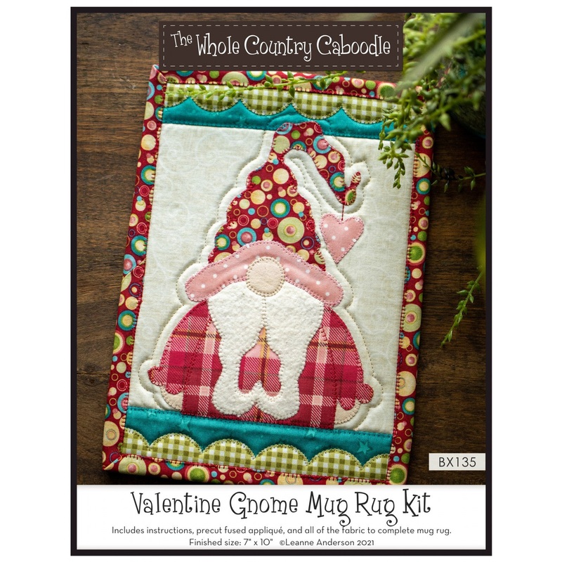 Valentine Gnome Mug Rug Kit # WCCBX135 - Special Order