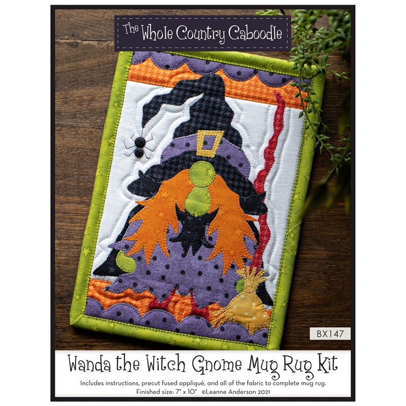 Wanda the Witch Gnome Mug Rug Kit # WCCBX147 - Special Order