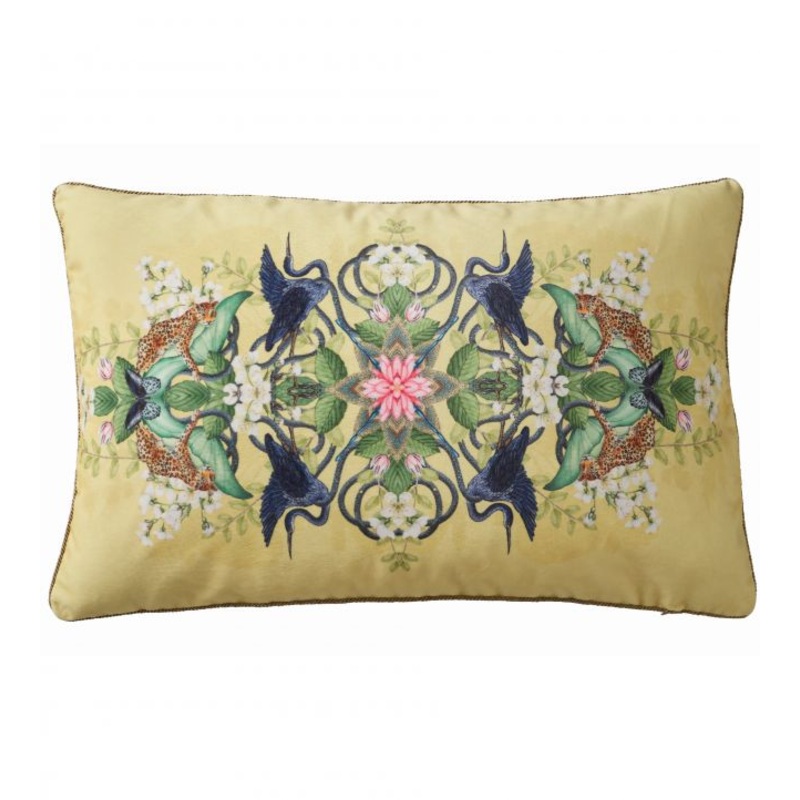 Wonderlust Tea Story Cushion by Clarke & Clarke