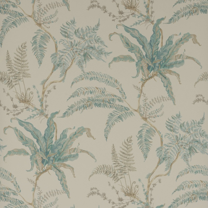 Woodfern Wallpaper - Aqua
