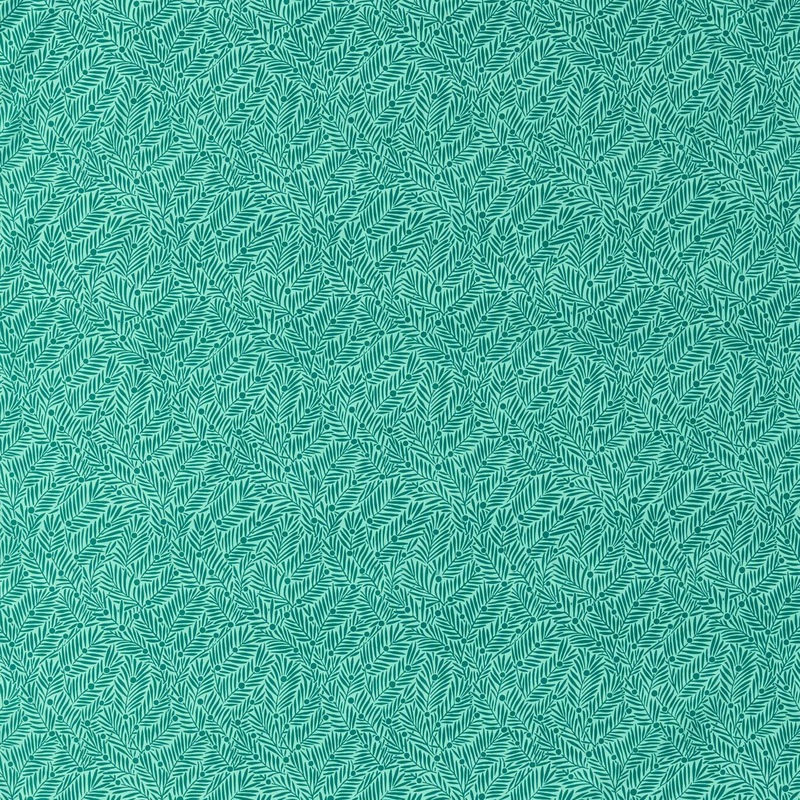 Yew & Aril Fabric - Teal - 227225 - Morris & Co