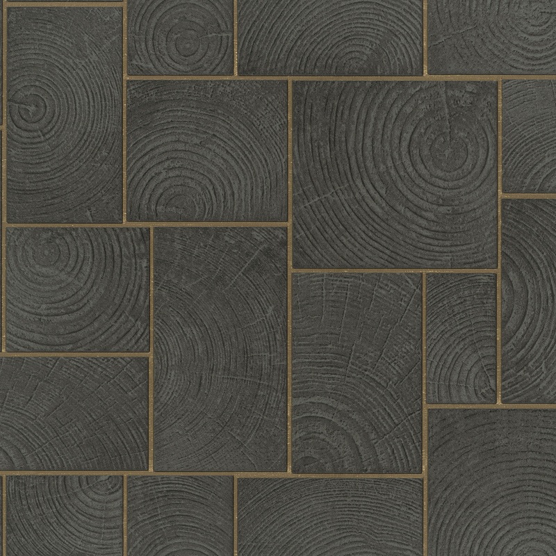 Wood Block Natural Opulence Wallpaper - Galerie