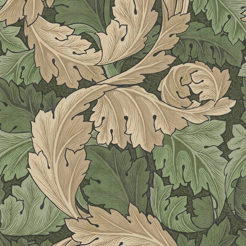 Acanthus Wallpaper - Green